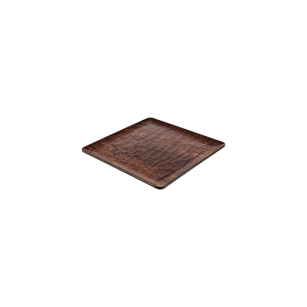 Turgla EcoGrain 8.75" x 8.75" Square Brown Composite Plate