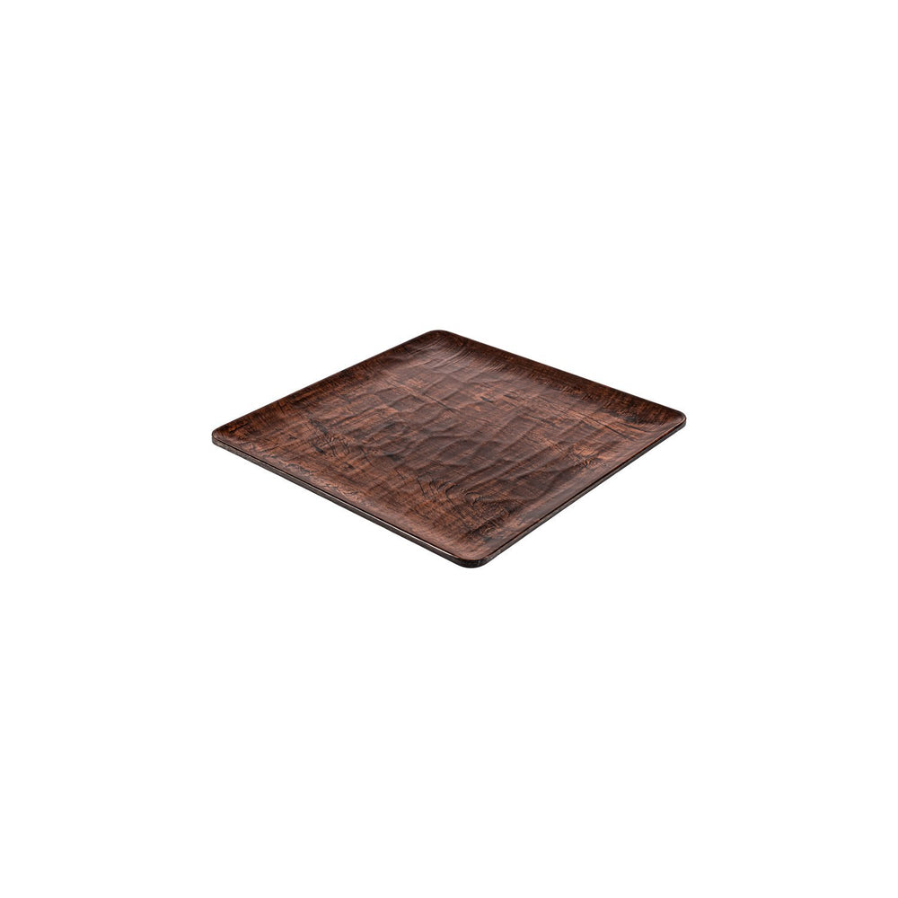 Turgla EcoGrain 10.25" x 10.25" Square Brown Composite Plate