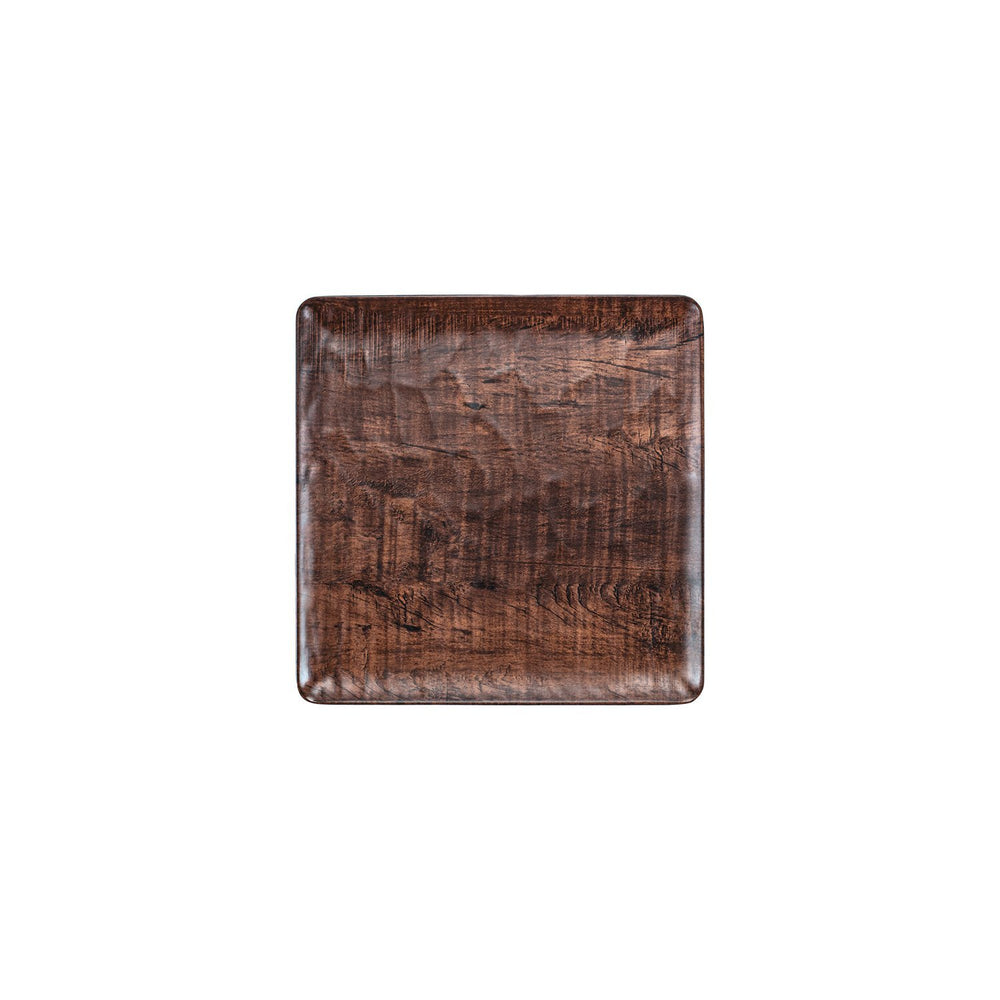 Turgla EcoGrain 10.25" x 10.25" Square Brown Composite Plate