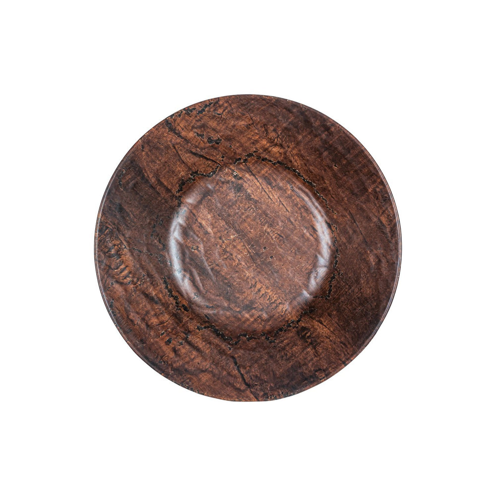 Turgla EcoGrain dia.15.75" h:4.25" 7 qt. Round Brown Composite Bowl