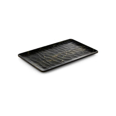 Turgla EcoGrain 10.5" x 6.5" Rectangular Black Composite Plate