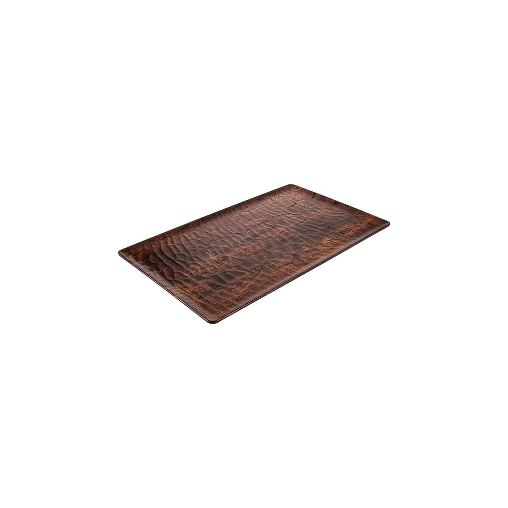 Turgla EcoGrain 10.5" x 6.5" Rectangular Brown Composite Plate