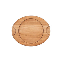Turgla Wood dia.9.25" h:0.75" Round Brown Wood Underliner