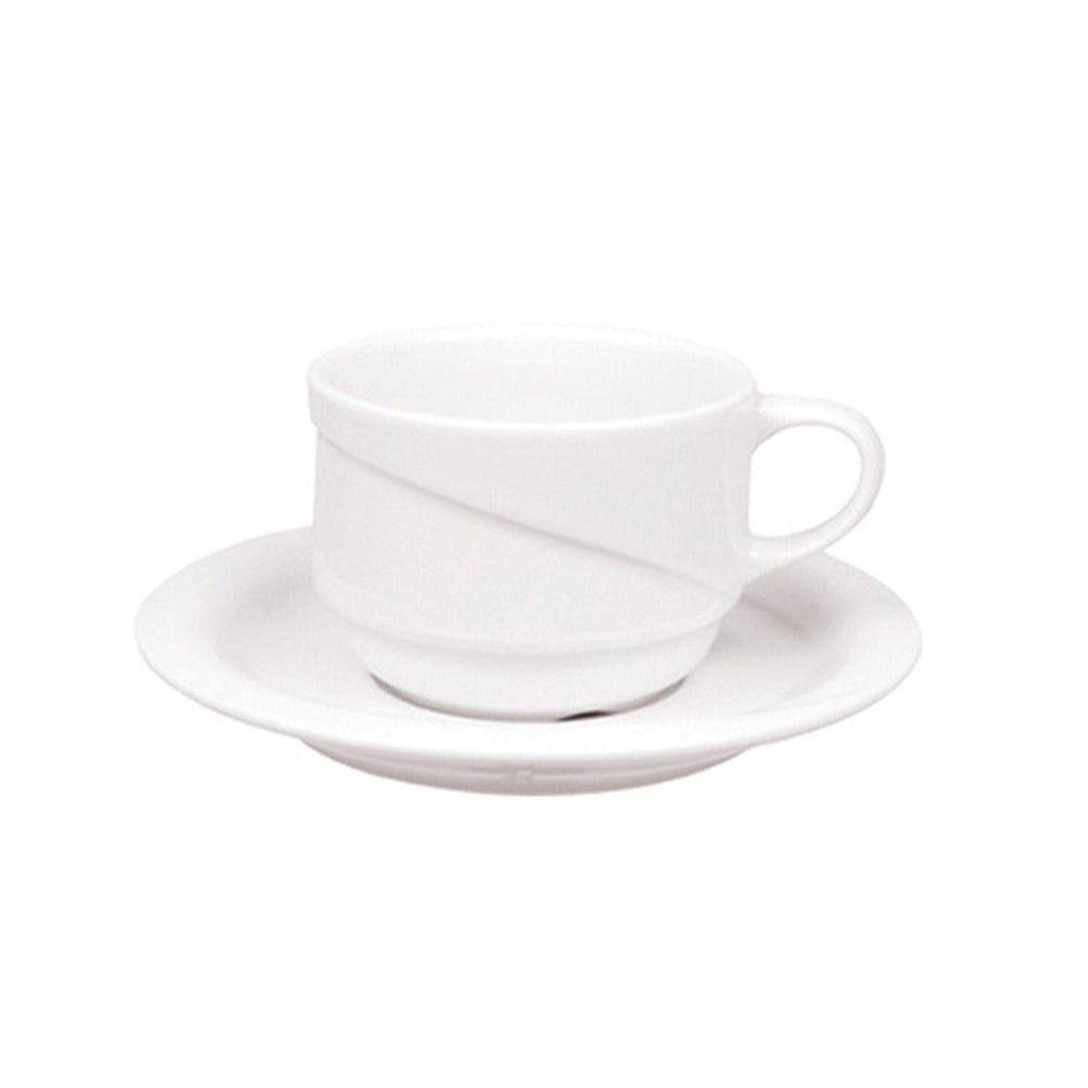 X-tanbul dia.3.5" h:2.5" 7 oz. Round White Porcelain Cup