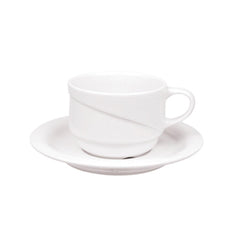 X-tanbul dia.5.75" Round White Porcelain Saucer