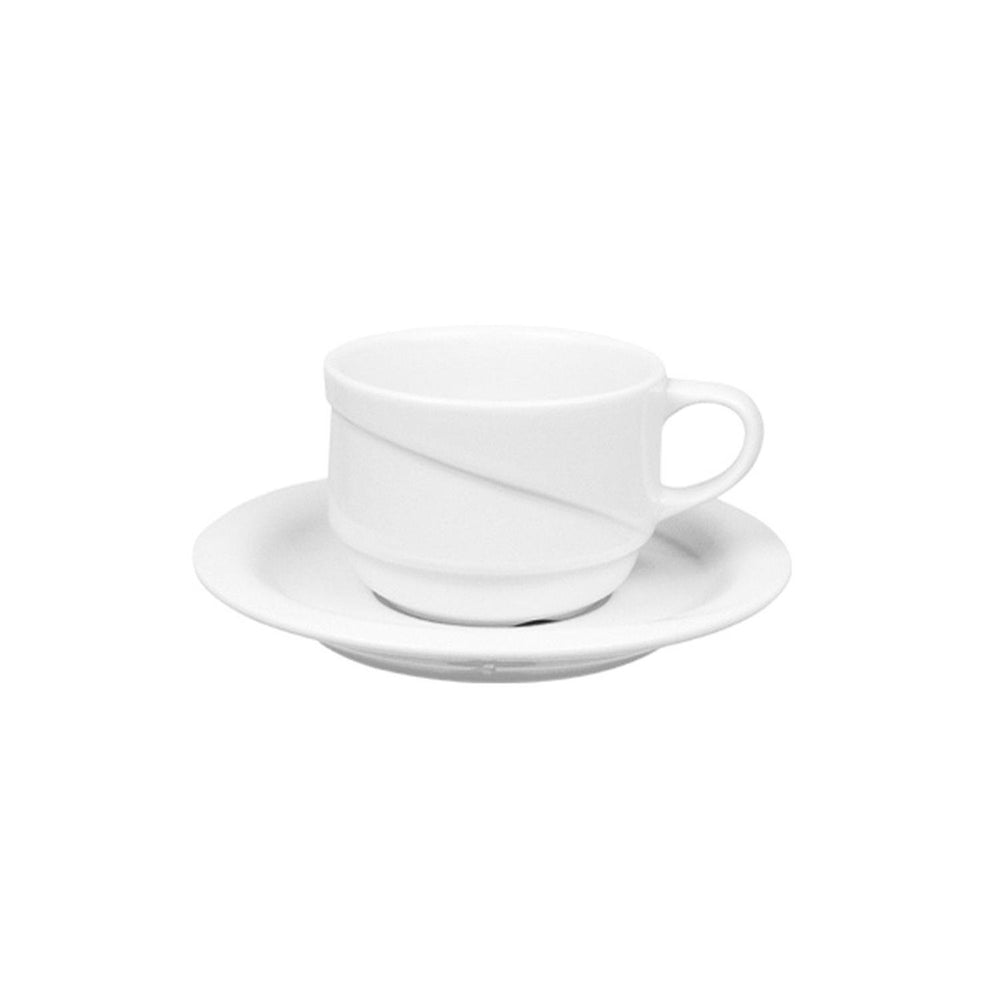 X-tanbul dia.4.5" Round White Porcelain Saucer