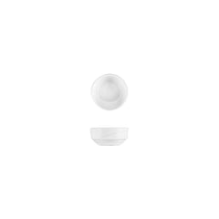 X-tanbul dia.3" h:1.25" 3 oz. Round White Porcelain Bowl