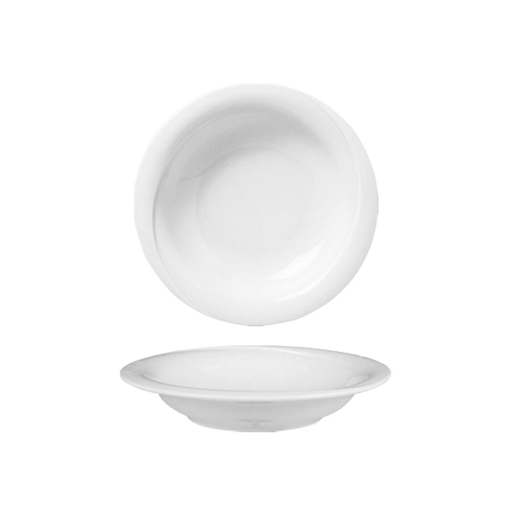 X-tanbul dia.8.5" h:1.25" 15 oz. Round White Porcelain Bowl