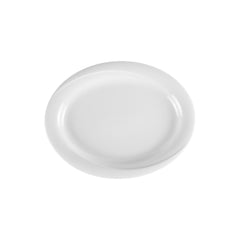 X-tanbul 11.25" x 8" x h:1" Oval White Porcelain Platter