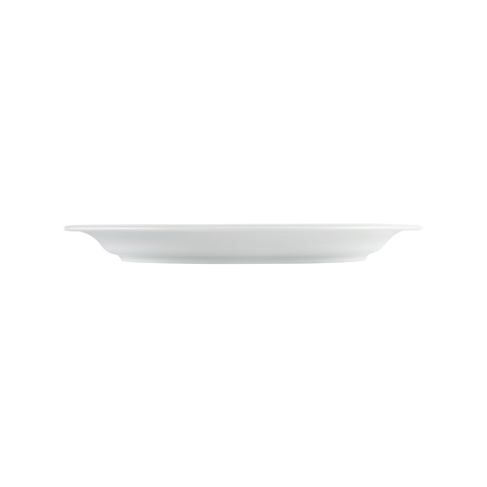 X-tanbul 13.5" x 10.5" x h:1.25" Oval White Porcelain Platter