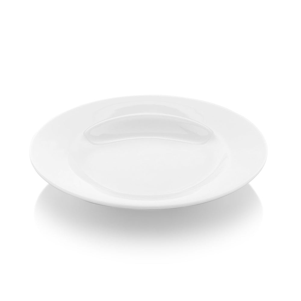 Delta dia.9.25" h:1.75" 13 oz. Round White Porcelain Bowl