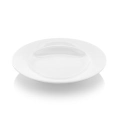 Delta dia.9.25" h:1.75" 13 oz. Round White Porcelain Bowl